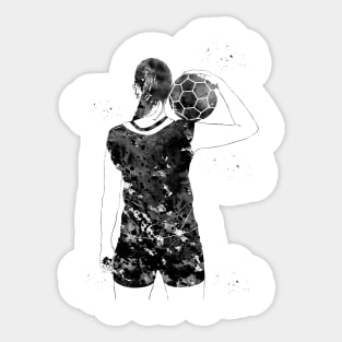 Handball Player Girl Sticker